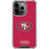 NFL San Francisco 49ers Distressed iPhone 16 Pro Clear Case